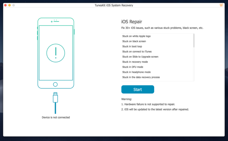 tuneskit ios system recovery for windows