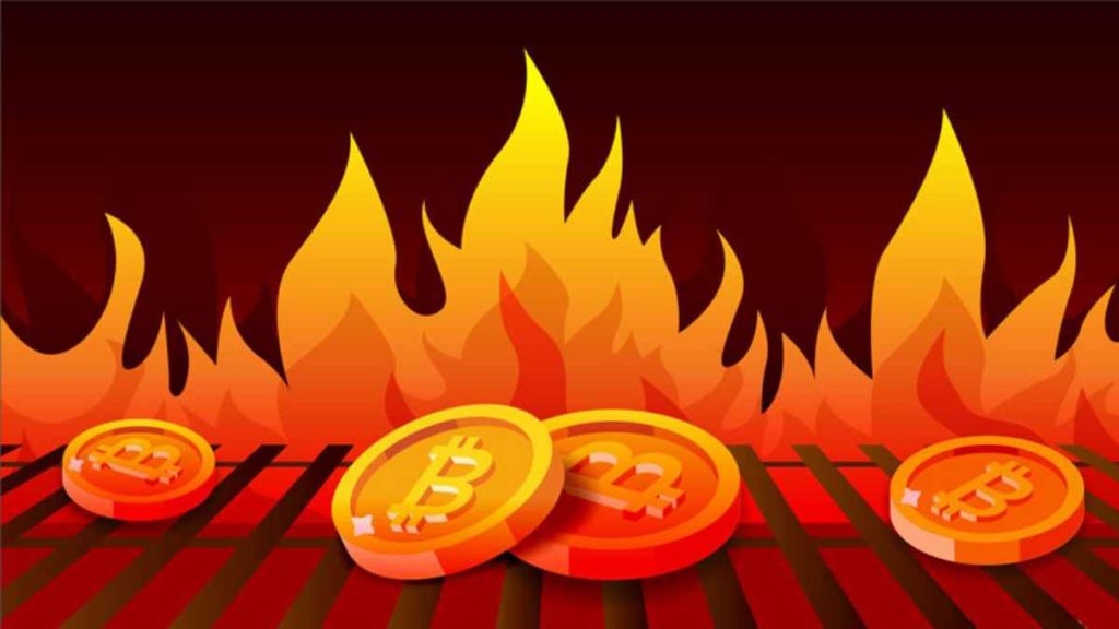 crypto burning coins